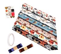 Beaupretty Multi Function Gift Packing Paper Bright Birthday Wraps with Cute Animal Patterns Safe Non Toxic Material for Party Decorations and Festive Gift Wrapping