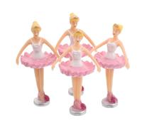 Beaupretty Musical Box Ballerina Dolls 4-Pack Rotating Ballet Dancing Figurines Accessories for Music Jewelry Boxes Collectible Keepsakes