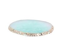 Beaupretty Nail Art Mixing Plate Manicure Palette for Nail Technicians and Hobbyists with Crystal Agate Design for Salon Home and Holiday Events