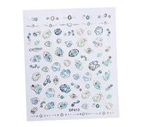 Beaupretty Nail Art Stickers Halloween 3pcs Fashion Sequins Star Shape Nail Art Foil Glitter Random Color