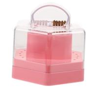 Beaupretty Nail Drill Bits Holder Multi-functional Storage Organizer for Nail Art Slots Easy Access Display Box for Polishing and Cleaning Brushes