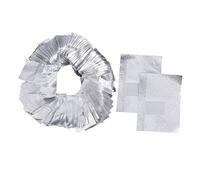 Beaupretty Nail Foil Wraps Nail Polish Remover Pads 500pcs 5pcs Non-lint Cotton Pads Soak off Gel Suitable for Manicures and Salon Use