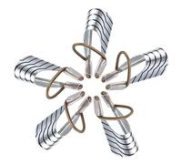 Beaupretty Nail Forms Reusable 5pcs Silver Nail Art Foil Professional for Home and Salon