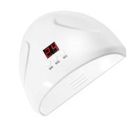 Beaupretty Nail Gel Polish Curing Machine with LED Lights Smart Sensor Nail Dryer for Gel and LED Glue Timer Settings Even Heat Distribution White Manicure Tool