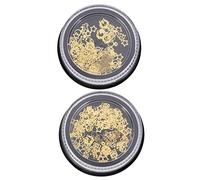 Beaupretty Nail Sequins for Acrylic Nails 2 Boxes of Metal Hollow-out Decor Fine Workmanship for Manicure for Christmas Nail Art