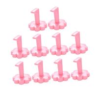 Beaupretty Nail Tip Display Stand with Elegant Appearance 10pcs Manicure Practice Rack Nail Art Tools Detachable Pvc Pink for Professional and Personal Use