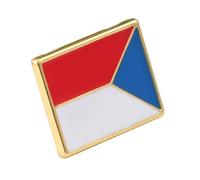 Beaupretty National Flag Brooch Creative Metal Breastpin for Clothing Unique Czech Republic Design for Festivals Birthdays and Casual Wear Sturdy Pin for Easy Attachment