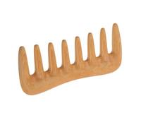 Beaupretty Natural Boxwood Wooden Scalp Massage Comb with Wide Teeth Handheld Antistatic Hair Detangling Brush for Portable Hair and Beard Care Durable Craftsmanship Women and Men