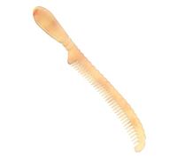 Beaupretty Natural Horn Comb Static Detangling Hair Brush Massage Function for Scalp and Hair Styling for Daily Use
