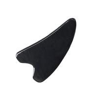 Beaupretty Natural Horn Massage Plate for Gua Sha Therapy Smooth Black Heart-shaped Scrapping Board for Face Neck Back Relief Multi-functional Physical Therapy Massager for Home Salon Use