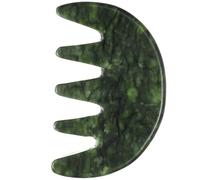 Beaupretty Natural Jade Massager Comb Smooth Five-tooth Scalp Scraping Tool for Relaxation and Stress Relief Skin-friendly Jade Massage Comb for Family Travel and Outdoor Use