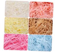 Beaupretty Natural Lafite Grass Paper Shred Filler Pack Beige Yellow Crinkle Cut Paper for Gift Wrapping and Box Filling Absorbent Candy Chocolate Shredded Tissue for Birthday Wedding
