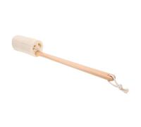 Beaupretty Natural Loofah Bath Brush with Wooden Handle Long Handle Skin Scrubber for Home Use Gentle Exfoliating Sponge for Full Body Cleaning Refreshes Skin by Removing Dead for Shower and