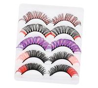 Beaupretty Natural Looking Fake Lashes in Box Easy Fan Russian Style Glittery Eyelashes for Party