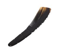 Beaupretty Natural Ox Horn Comb 20 * 5.5cm Black Scalp Massage Tool Hair Scalp Massage Comb Easy Hold Beautiful Handmade Carving Natural Texture
