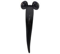 Beaupretty Natural Ox Horn Massage Roller, Handheld Manual Body Care Massager Wheel for Back Neck Shoulder, Two-Wheel Deep Tissue Household Massage Tool