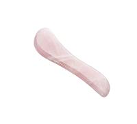 Beaupretty Natural Rose Quartz S Shape Scraping Board Facial Massage Tool for Spa Acupuncture Therapy Handmade Smooth Gua Sha for Neck Face Body Skincare Traditional Chinese Muscle Massager