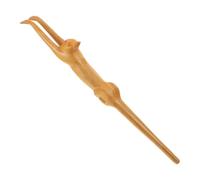 Beaupretty Natural Wood Cat-Shaped Back Scratcher Long Handle Itching Relief Tool for Pregnant Women and Elderly Soothing Wooden Back Massager for Reach Areas and Comfortable Body Massage