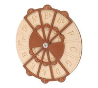 Beaupretty Natural Wooden Circle of Fifths Wheel Guitar Training Tool for All Levels Music Theory Disc Chord and Melody Aid for Piano Songwriting Practice and Ear Development