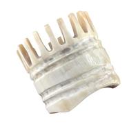 Beaupretty Natural Yak Horn Massage Comb for Scalp and Hair Beige Manual Head Massager to Circulation Headache Detangle Thick and Curly Hair Practical Massage Tool