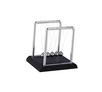 Beaupretty Newton's Cradle Large Desk Ornament Educational Physics Five Balls Energy Conservation Science Experiment Tool for Students