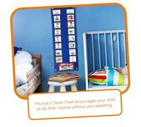 Beaupretty Non Woven Visual Schedule Chart for Reusable Weekly Daily Routine Planner Behavior Organizer for Home and School Learning