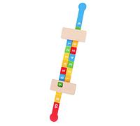Beaupretty Numbers Ruler Educational Math Wooden Arithmetic Matching Ruler for Safe Learning Tool Enhances Addition Subtraction Skills for Preschool Boys