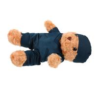 Beaupretty Nurse Graduation Plush Bear Soft Cuddly Stuffed Animal in Scrubs Thoughtful for Nursing Students Lifelike Features for Celebrating Achievements and Career Aspirations