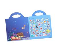Beaupretty Ocean Animal Themed Sticker Book Engaging DIY Activity for Party Favor and Educational Fun with Ocean Creatures Easy to Use Smooth Surfaces