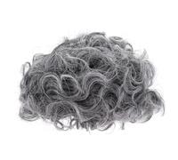 Beaupretty Old Lady Wig for Women Short Grey Synthetic Wig Costume Prop for Party Performance Cosplay Stage Use