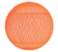 Beaupretty Orange Round Ball Globe Lampshade with G9 Thread Plastic Material, Decorative and Stylish Lamp Shade, Easy Installation and Maintenance, for Hanging Light Fixtures and Bar Decor