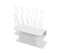 Beaupretty Organized Eyelash Display Stand 1 White Holder 12 Try Sticks Lash Application Tools Styling Kit