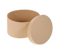 Beaupretty Oval Kraft Paper Cookie Box 15X10X7.5Cm DIY Brown Macaron Biscuit Packaging Box for Festival Wrapping and Bakery Storage
