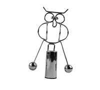 Beaupretty Owl Balance Ball Iron Tumbler Desktop Ornament Unique Craft for Office Decor Stress Relief and Physics Learning Stylish Swinging Pendulum Design for Home Work