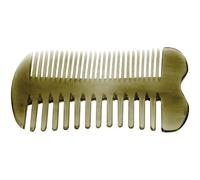 Beaupretty Ox Horn Comb Double-Sided Hair Comb Massage Scalp Hair Care Accessory Wide Tooth Thin Tooth Portable for Home Use