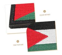 Beaupretty Palestine Flag Embroidered Badge Accessory with Backing Versatile Armband Sew Patch for Backpacks and Clothing Meticulously Crafted Palestine Patch for Style and Identity