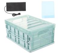 Beaupretty Parrot Brooder Box with Heated Pad, Plastic Incubation Box for Home Use, Small Size Temperature-controlled Bird Incubator for Young Parrots and Hand-raising Chicks