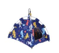 Beaupretty Parrot Tent Bird House Canvas Pet Supplies for Small Animals Blue Mini Tent Style for Hanging in Bird Cages Play Areas