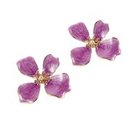 Beaupretty Pastel Flower Blossom Earrings for Women Elegant Petal Studs with Chic Bohemian Design Statement Jewelry Girlfriend Sister Christmas Birthday