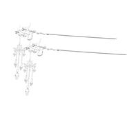 Beaupretty Pcs Hanfu Pearl Tassel Hair Pin Retro Chinese Hair Bun Stick for Women Accessories