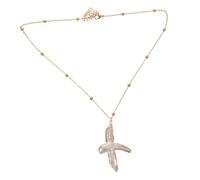 Beaupretty Pearl Cross Necklace for Women Men Minimalist Baroque Christian Pendant with Freshwater Pearls Hypoallergenic Faith Jewelry for Christmas Baptism Religious Gift