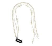 Beaupretty Pearl Hair Accessories for Women Long Pearl Hair Chain Tassel for Weddings and Daily Wear