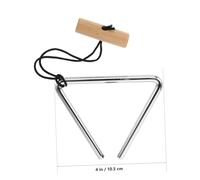 Beaupretty Percussion Triangle with Striker for Music Education School Bands Orchestras and Concerts Portable Percussion Instrument