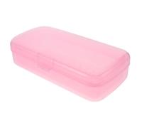 Beaupretty Pink Manicure Sterilizer Box Detachable Filter Tray Nail Art Tool Cleaning and Soaking Case for Professional Nail Clippers and Tweezers Storage