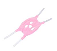 Beaupretty Pink Spa Face Mask Tourmaline for Hot and Cold Compress, Full Face Coverage PVC Flocking Material, Reusable Ice Compress Mask for Skin Care and Relaxation
