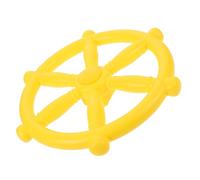 Beaupretty Pirate Themed Steering Wheel Weatherproof Playground Accessory for Treehouse Swing Set and Climbing Frames Easy to Install Outdoor Playset Equipment in Yellow
