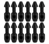 Beaupretty Plastic Band Wishbones Insert Spearfishing Repair Parts 12pcs Black with Easy Maintenance for Underwater Fishing and Use