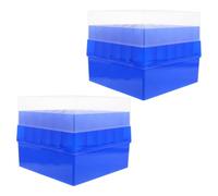 Beaupretty Plastic Centrifuge Tube Case with 36 Numbered Slots for 10Ml and 15Ml Tubes, 2 Pieces for Laboratory Sample Storage and Freezing