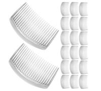 Beaupretty Plastic Hair Side Combs Ergonomic Shape 20pcs with 23 Teeth, Finetooth Design and Multipurpose Use Hair Clip Comb Accessories Wedding and Bridesmaid Styling