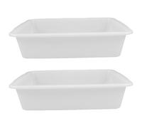 Beaupretty Plastic Laboratory Tray for Chemical Experiments, Small Deep Storage Pan 24x17x6.5cm, Acid and Alkali Resistant Leakproof Experimental Tray for Lab Use and Reagent Organization